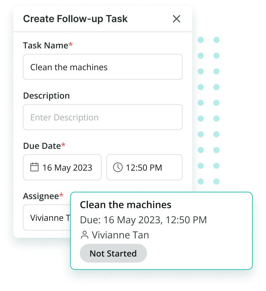 Audits Follow-Up Task Screengrab