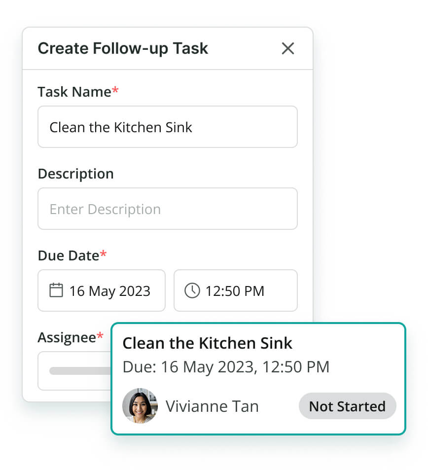 Audits Follow Up Task Screengrab