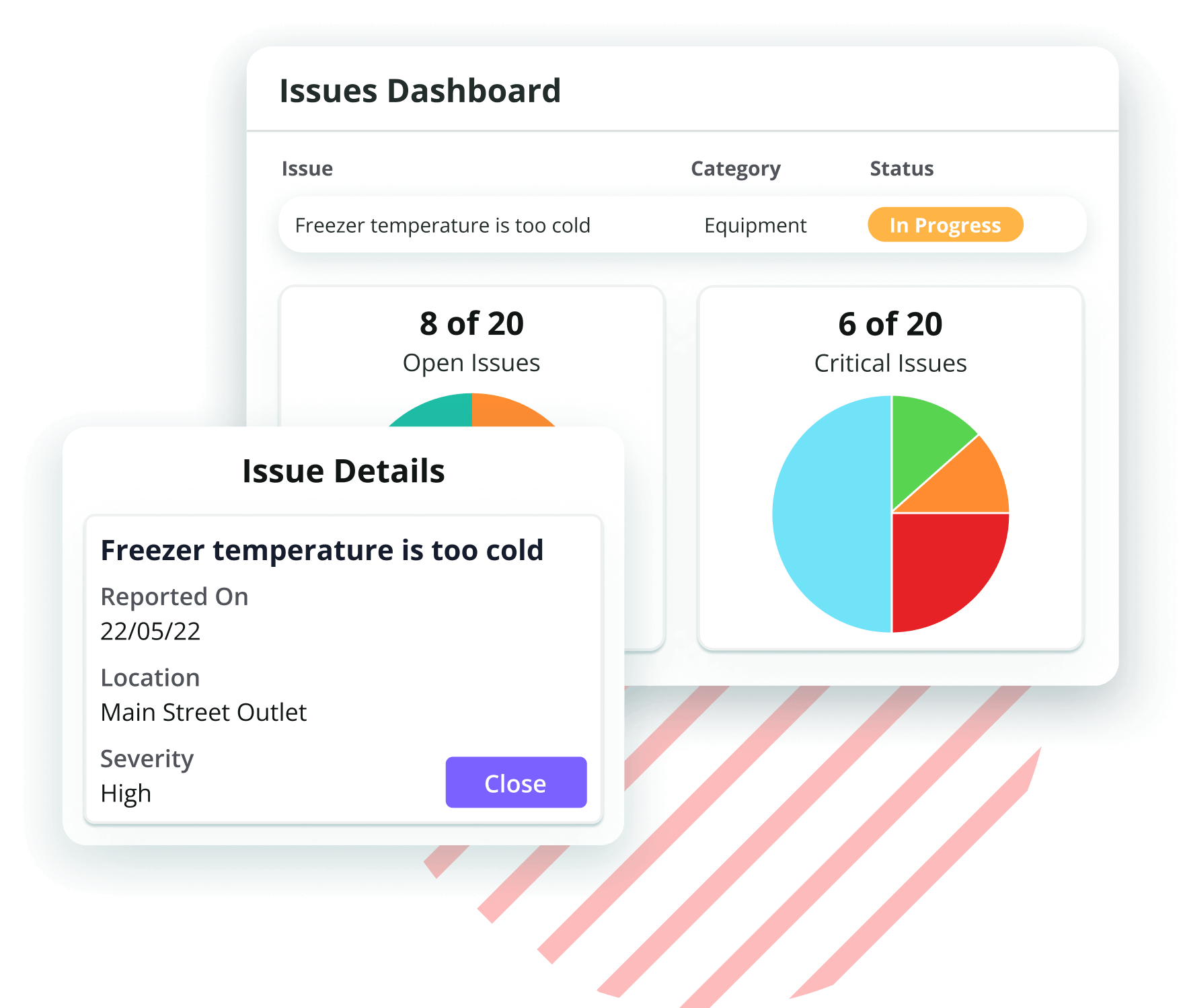 Issues Dashboard Feature Screengrab