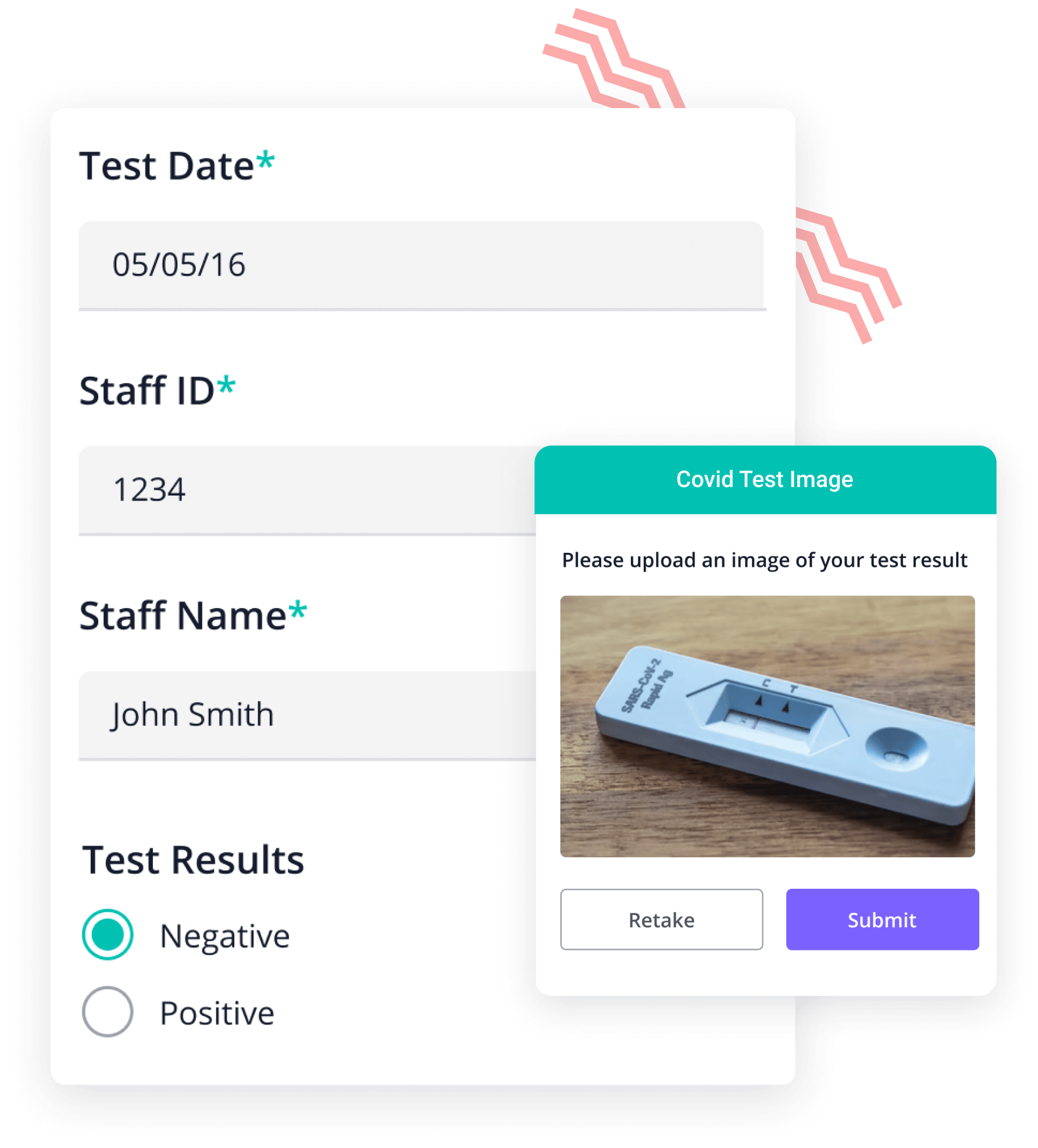 Collect Swab Test Dashboard Image