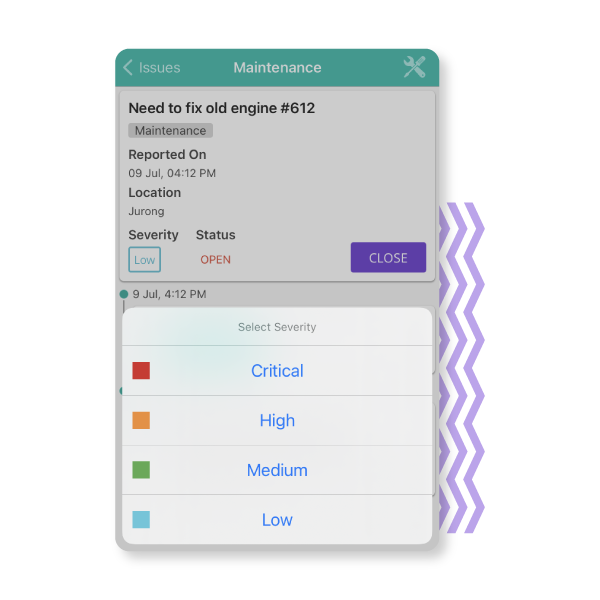 Maintenance Management Workflow Screengrab